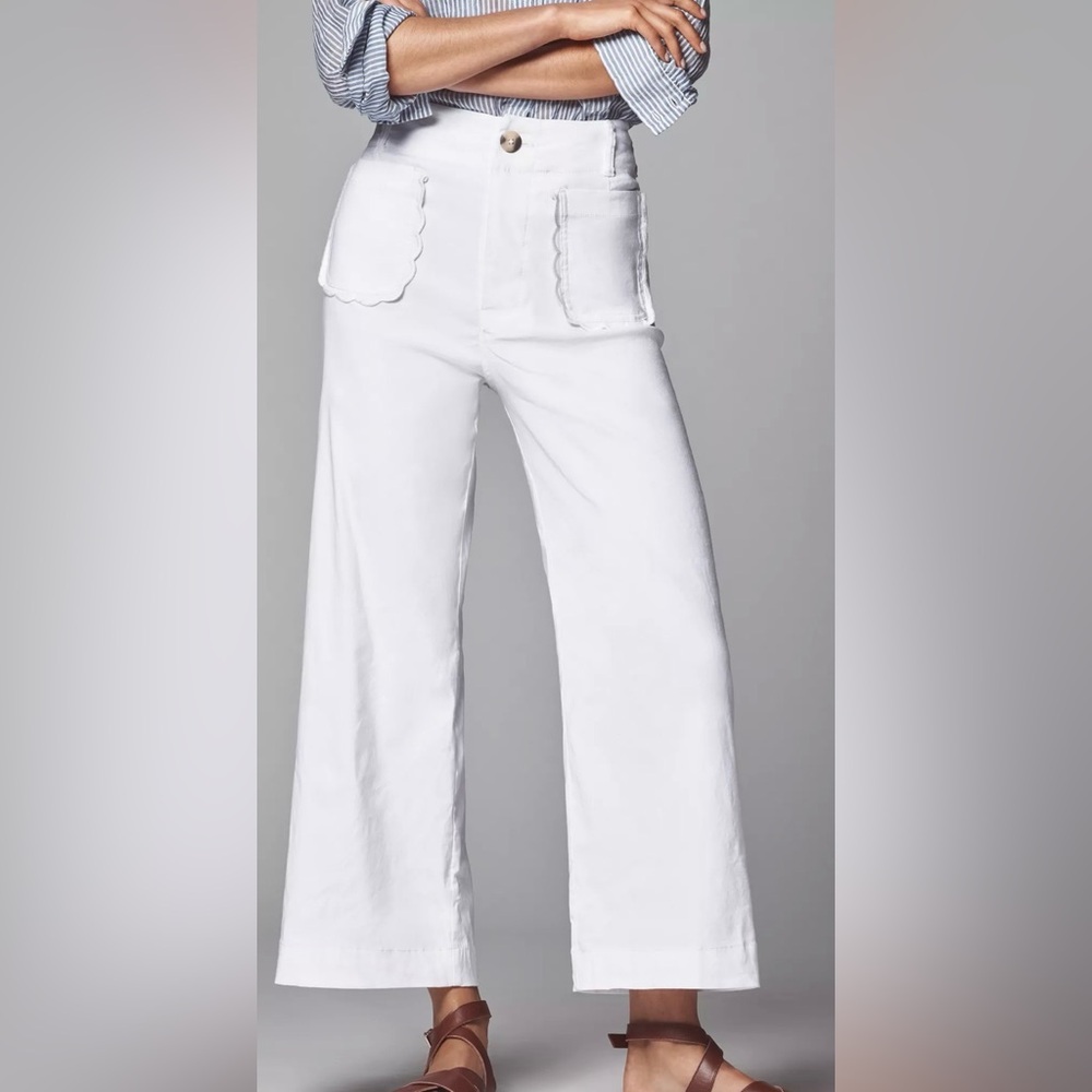 The Colette Magic Fabric Scallop-Pocket Pants by Maeve